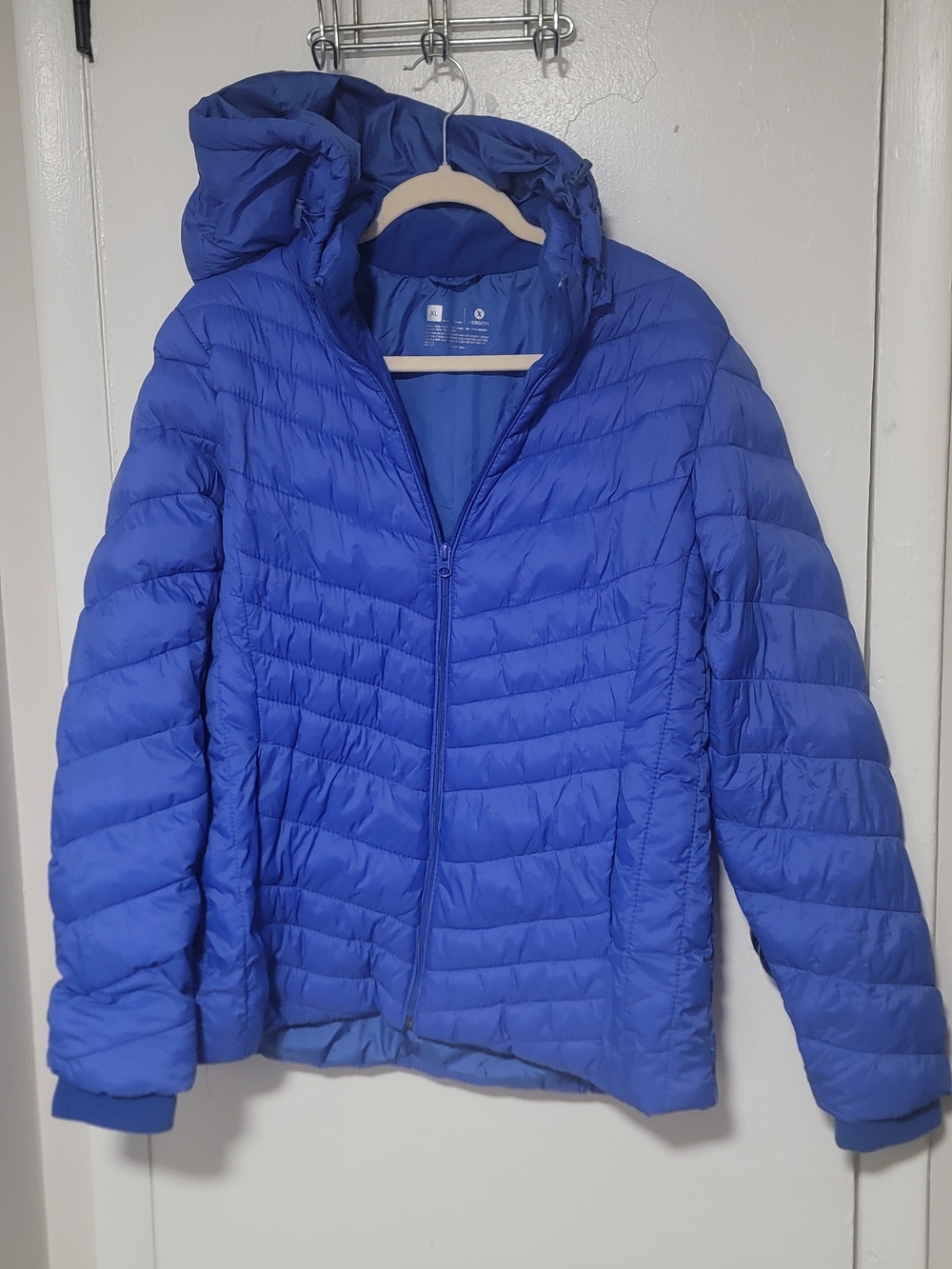 Xersion Cobalt Hooded Quilted Puffer Jacket